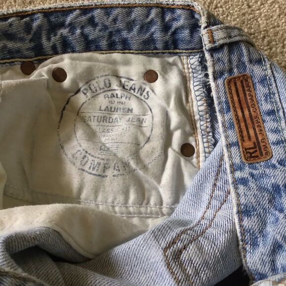 Vintage Ralph Lauren Saturday Jeans Light Blue Denim - Picture 5 of 9